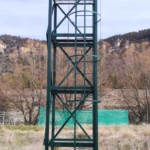 Torre metálica elevacion deposito agua. Cuenca